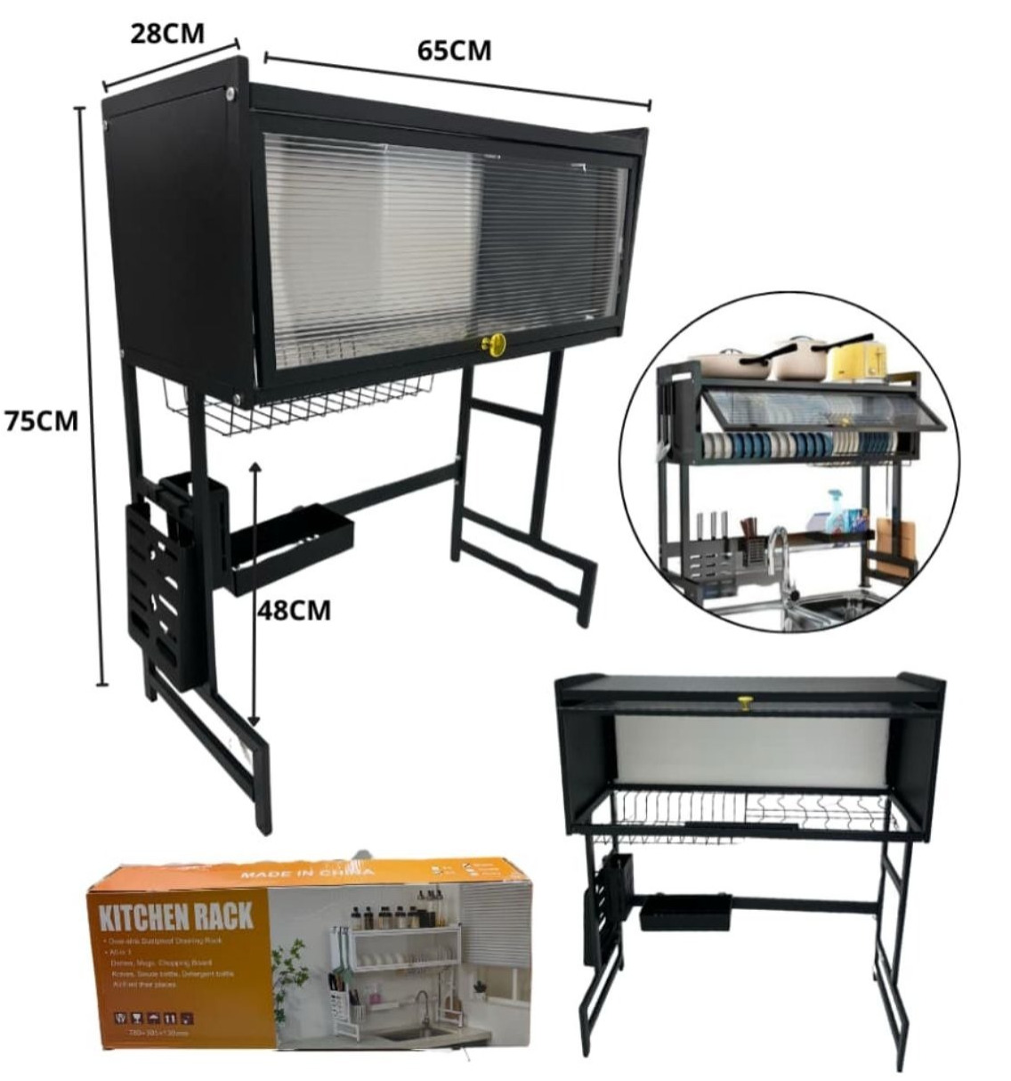 Escurridor De Loza Con Tapa Un Nivel